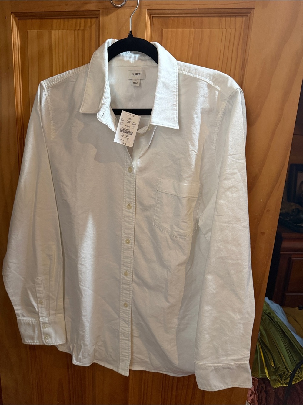 J. Crew White Button-Down Shirt